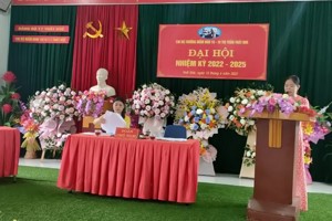 Chi bộ Trường Mầm non 10-10 thị trấn Thất Khê tổ chức Đại hội chi bộ nhiệm kỳ 2022-2025.
