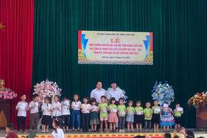 Trường Mầm non 10-10 thị trấn Thất Khê tham gia Chương trình trao thưởng khuyến học Cho học sinh nghèo, Học sinh có hoàn cảnh khó khăn và học sinh có thành tích xuất sắc năm học 2022 – 2023